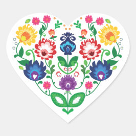Adesivo Coração Coração popular. Folclore do amor