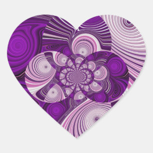 Adesivo Coração Coração Roxo_Sticker