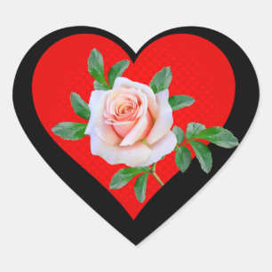 ADESIVO CORAÇÃO CORAÇÃO VERMELHO E ROSA PARA O DIA DOS NAMORADOS