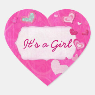 Adesivo Coração Corações cor-de-rosa com coração amarelado PERSONA