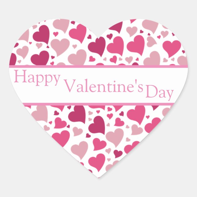 Adesivo Coração Corações no Selo do Coração (Frente)