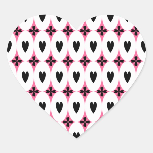 Adesivo Coração Corações Oval (Frente)