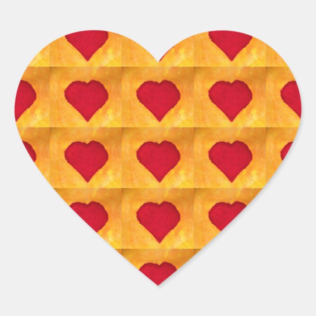 Adesivo Coração Corações Vermelhos (Frente)