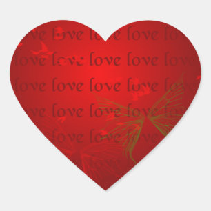 Adesivo Coração Corações Vermelhos namorados