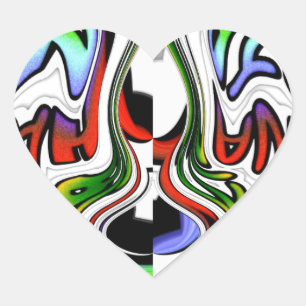 Adesivo Coração Cores de presentes HakunaMatata hakunamatata