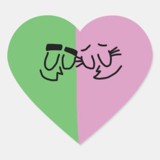 Adesivo Coração Cosmo e Wanda Heart Stickers