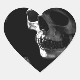 Adesivo Coração Crânio de Grim Reaper