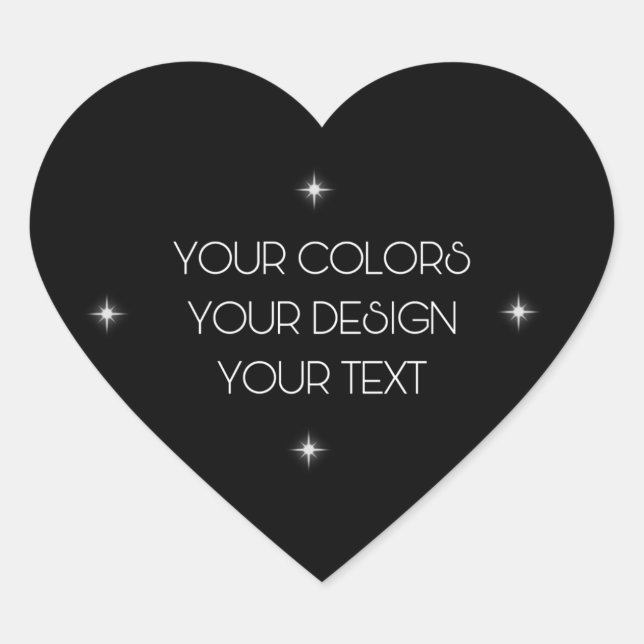 Adesivo Coração Crie seu (Frente)