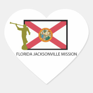 ADESIVO CORAÇÃO CTR DA MISSÃO LDS DE FLORIDA JACKSONVILLE