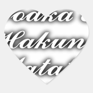 Adesivo Coração Cupcakes Vodka Hakuna Matata FUNNY