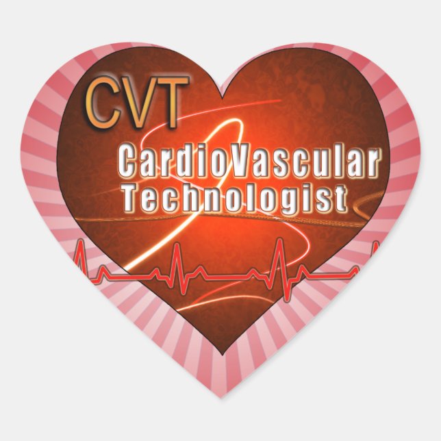 Adesivo Coração CVT - Tecnologia Cardiovascular do LOGOTIPO (Frente)