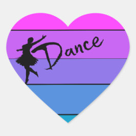 Adesivo Coração Dance Heart Stickers