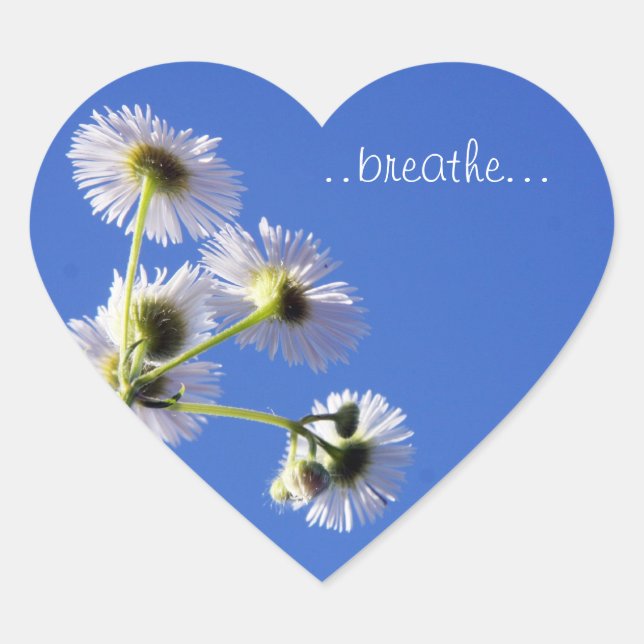 Adesivo Coração Dandilion"Breathe" Sticker (Frente)