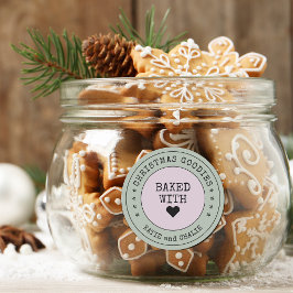 Adesivo Coração das Boias de Natal Bonitas Personalizado