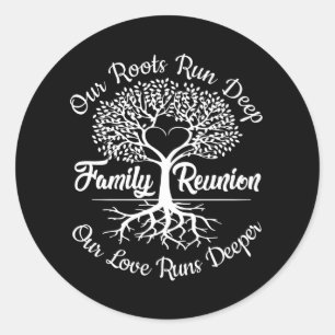 Adesivo Coração de Árvore da Família de Reunião Famil