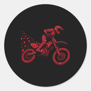 Adesivo Coração de Bicicleta de Terra Garotos Ciclistas Mu