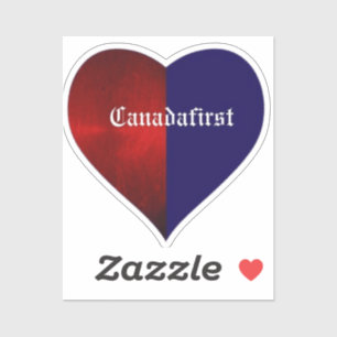 ADESIVO CORAÇÃO DE CANADAFIRST