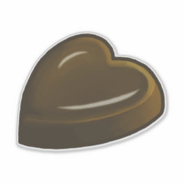 Adesivo Coração de chocolate adorável