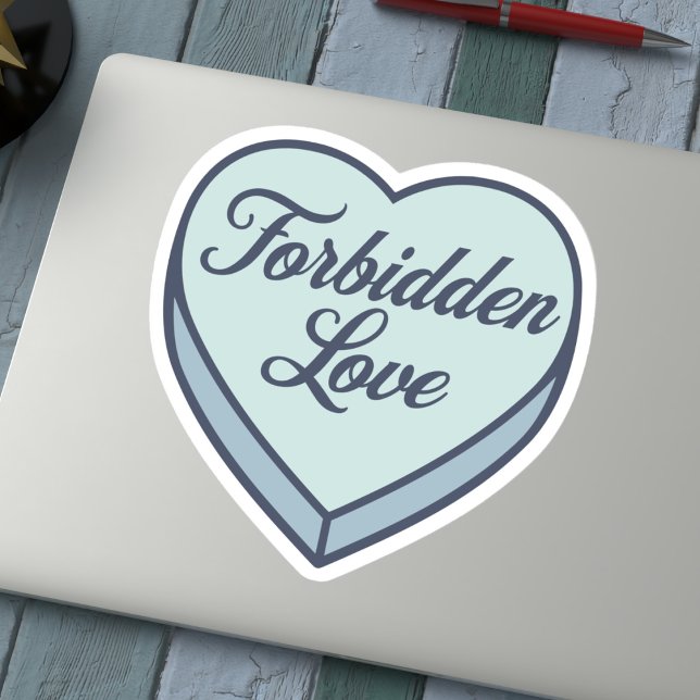 Adesivo Coração de doce - Amor proibido (Criador carregado)