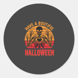 Adesivo Coração de Esqueleto de Halloween Bootiful Desenho