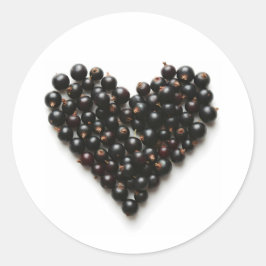 Adesivo Coração de groselha negra