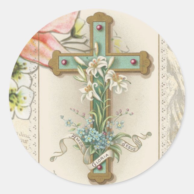 Adesivo Coração de Jesus, católico e sagrado (Frente)