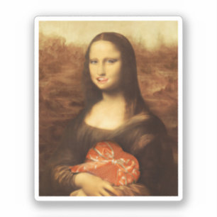 Adesivo Coração de Mona Lisa Beijo do Dia dos Namorados