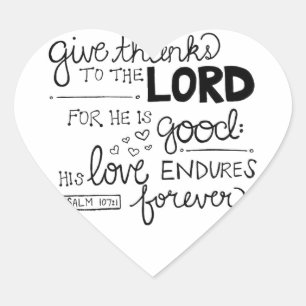 Adesivo Coração Dê obrigados