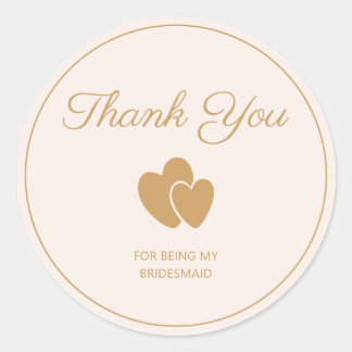 Adesivo Coração de Ouro Simples Obrigado