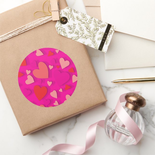 Adesivo Coração de papel decorativo 2 (Presentear)