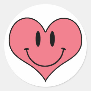Adesivo Coração de sorriso bonito, querido do amor dos