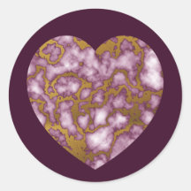 Coração de Textura Dourada e Rosa de Paixão