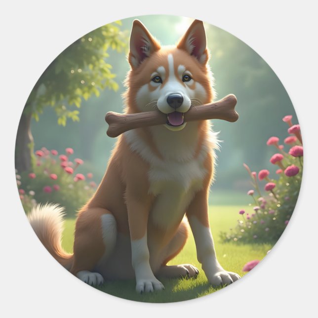 Adesivo Coração de um Cão -  (Frente)