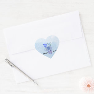 Adesivo Coração Decoração Encantadora para Chá de Bebê: Oh Menino!