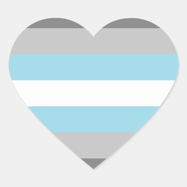 Adesivo Coração Demiboy Pride (Frente)