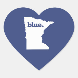 Adesivo Coração Democrata de Minnesota
