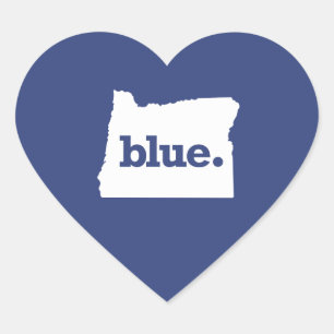Adesivo Coração Democrata de Oregon