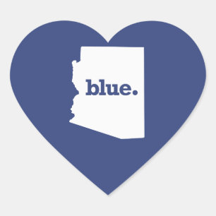Adesivo Coração Democrata do Arizona