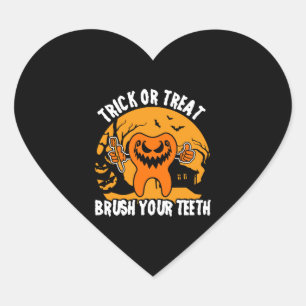 Adesivo Coração Dentista Design como Figurino de Halloween