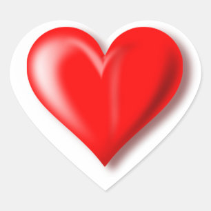 Adesivo Coração Design de coração vermelho