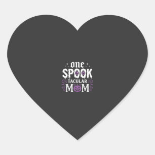 Adesivo Coração Design de Mãe Espetacular de Halloween_1