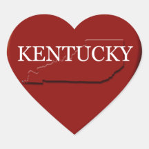 Design de Mapa do Coração do Kentucky