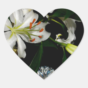 Adesivo Coração Design irsh - Coleção de latas e flores