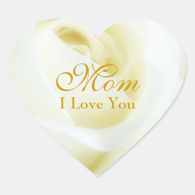 Adesivo Coração Dia de as mães (Frente)