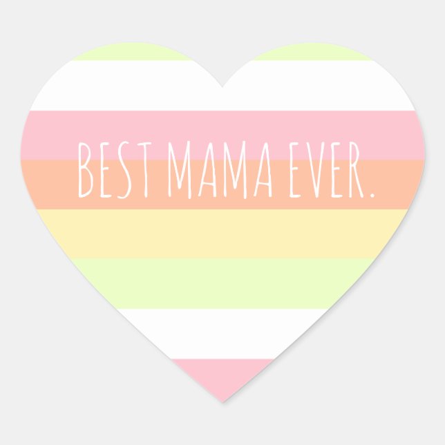 Adesivo Coração Dia de as mães Mama Mínimo Personalizado (Frente)