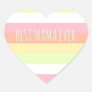 Adesivo Coração Dia de as mães Mama Mínimo Personalizado