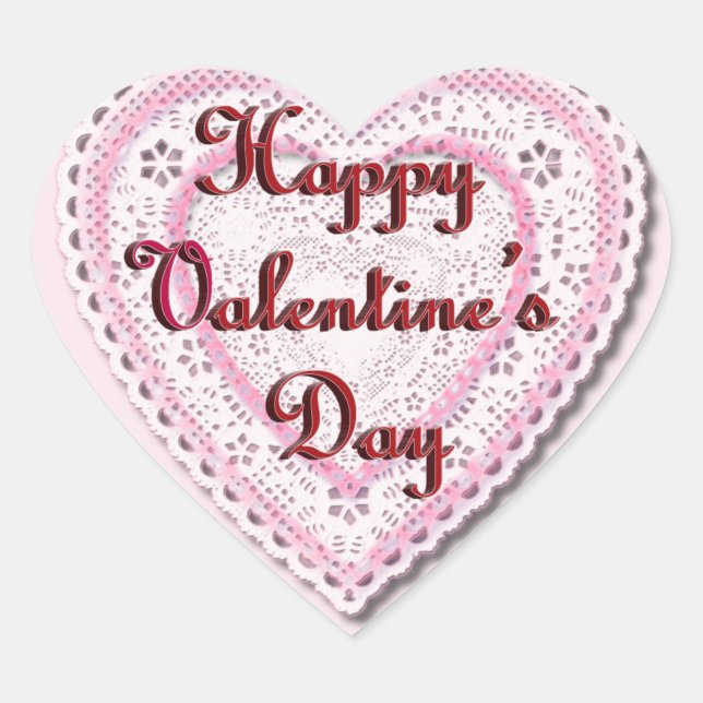 Adesivo Coração Dia de os namorados cardíaco lacrado (Frente)