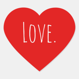 Adesivo Coração Dia de os namorados de amor