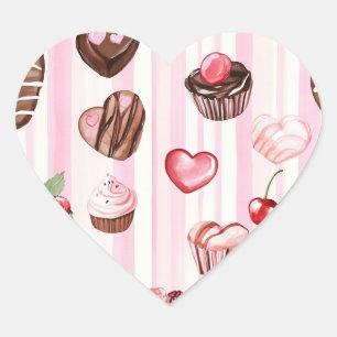 Adesivo Coração Dia de os namorados de Coração Choco