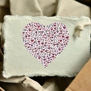 Adesivo Coração Dia de os namorados de corações de amor multicolor